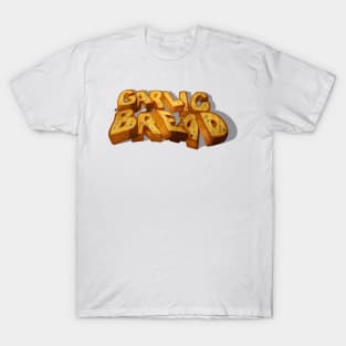 Garlic Bread Print T-Shirt